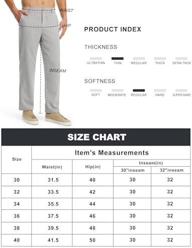 Libin Men's Imitation Linen Pants Casual Pants Lightweight Pants Summer Beach Lo... - Image 7