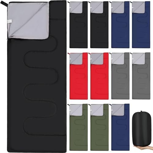 Macarrie 12 Pack Sleeping Bags for Adults Bulk Warm Cold Weather Kids Camping Sl... - Image 2