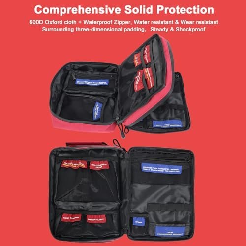 Home-Car-First-Aid-Kit-Camping-Essentials-Empty Bag, Labelled, Double Layer, Lar... - Image 4