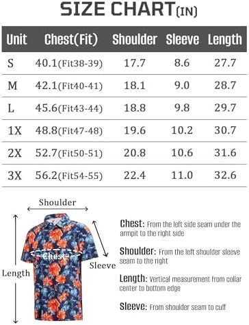 APTRO Men's Premium Golf Polo Shirts Short Sleeve Hawaiian Tropical Polo Shirt M... - Image 8