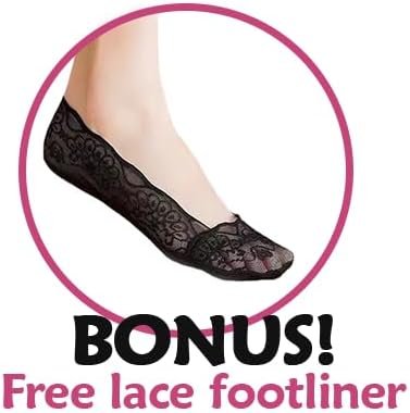 Silky Toes Women's Glitter Foldable Ballet Flat Roll Up Slipper Shoes - Image 8