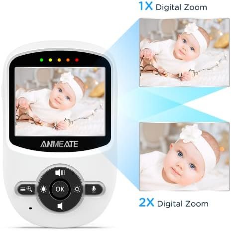 ANMEATE Video Baby Monitor with Digital Camera, Digital 2.4Ghz Wireless Video Mo... - Image 4