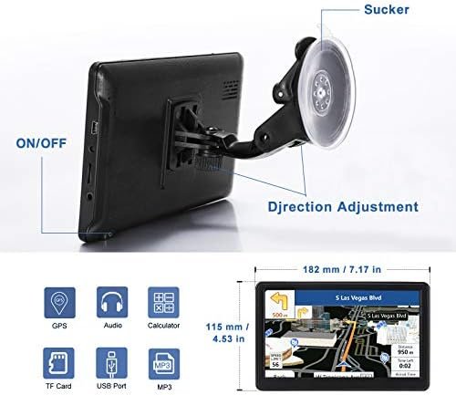 2024 Newest Car GPS Navigator 7-inch Touch Screen Real Voice prompts Turn Direct... - Image 4