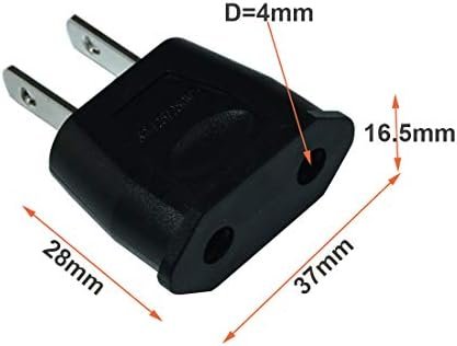 Socket Plug Adapter Europe EU Euro to US Travel Charger AC Power Converter 2PCS(... - Image 5