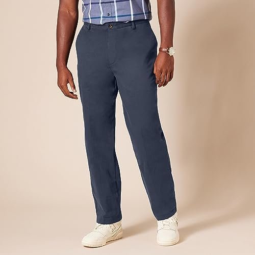 Amazon Essentials Men's Classic-Fit Wrinkle-Resistant Pleated Chino Pant (Availa... - Image 7