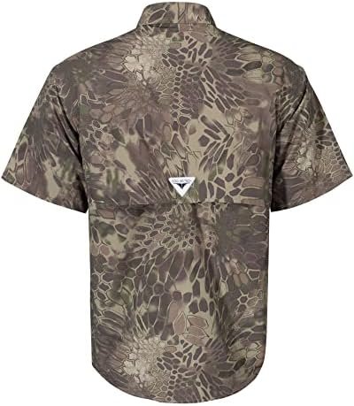 Alimens & Gentle Mens Short Sleeve Fishing Shirt Camouflage Quick Dry Outdoor Su... - Image 3