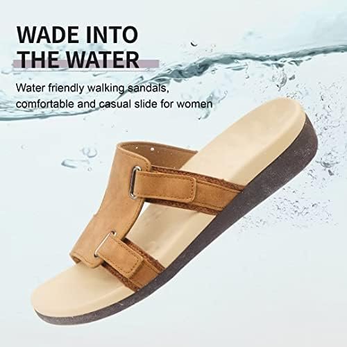 MEGNYA Comfortable Women's Walking Sandals, Arch Support Slides for Plantar Fasc... - Image 9