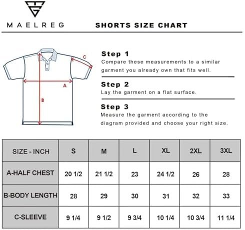 M MAELREG Golf Shirts for Men Dry Fit Moisture Wicking Performance Lightweight P... - Image 7