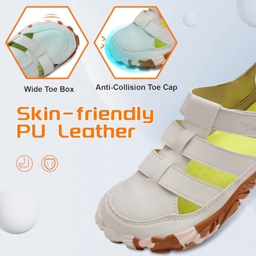L-RUN Flat Sandals Barefoot Platform Shoes Athletic Sports Sandals Walking Shoes... - Image 4
