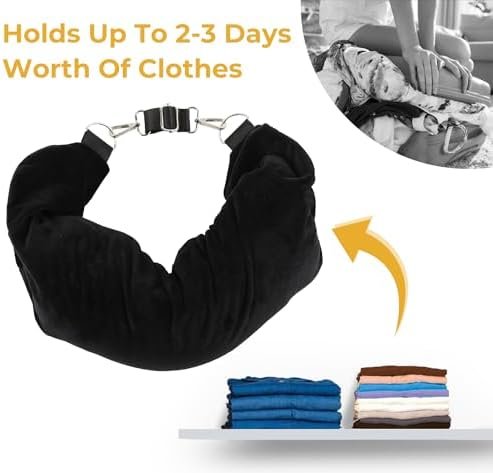 Travel Pillow Stuffable with Clothes, Transforms Into Carry-On Luggage Without E... - Image 3