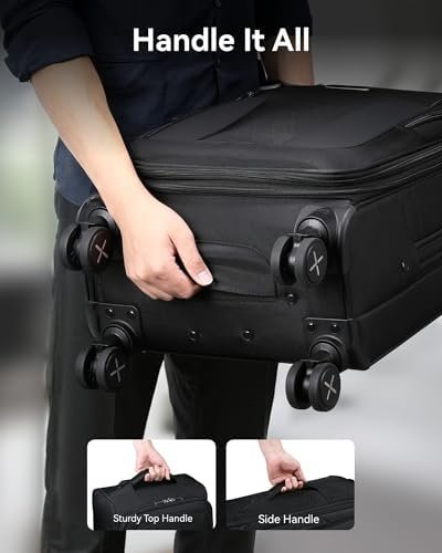 LUGGEX Carry On Luggage - Lightweight Luggage Soft Sided - Expandable Suitcases ... - Image 8