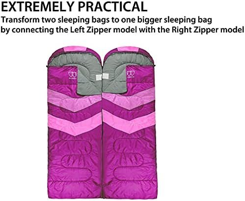 Gold Armour Sleeping Bags for Adults Kids Boys Girls Backpacking Hiking Camping,... - Image 4