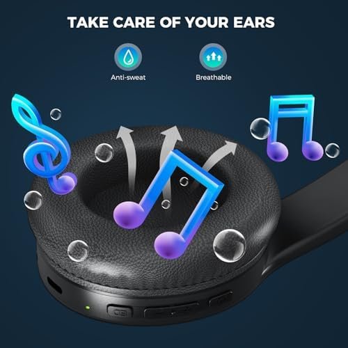 Wireless Headphones Bluetooth Headphones with Microphone,Noise Canceling Wireles... - Image 8