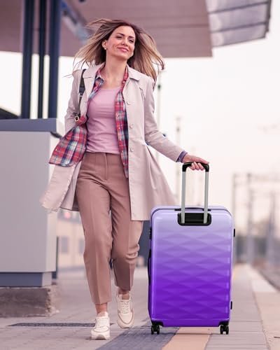 Suitour Luggage Set of 3,Hard Case Lightweight Luggage Sets with Spinner Wheels ... - Image 3