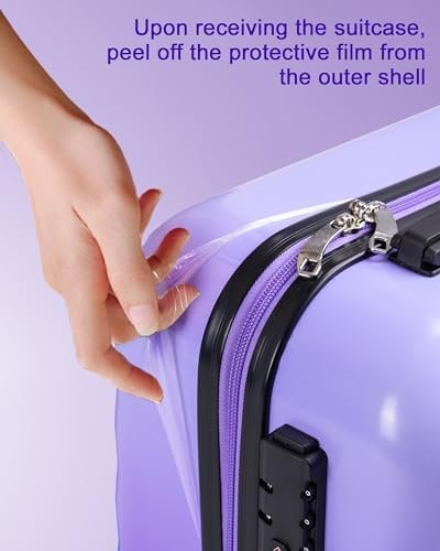 Suitour Luggage Set of 3,Hard Case Lightweight Luggage Sets with Spinner Wheels ... - Image 4