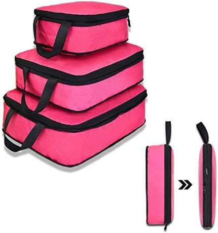 YZAOLL Compression Packing Cubes for Travel Expandable Packing Organizers 3pcs S... - Image 10