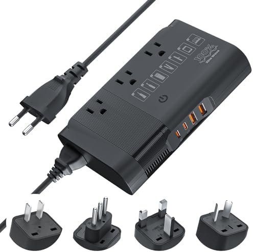 220V to 110V Converter 350 Watt Universal Travel Adapter and Voltage Converter S... - Image 2