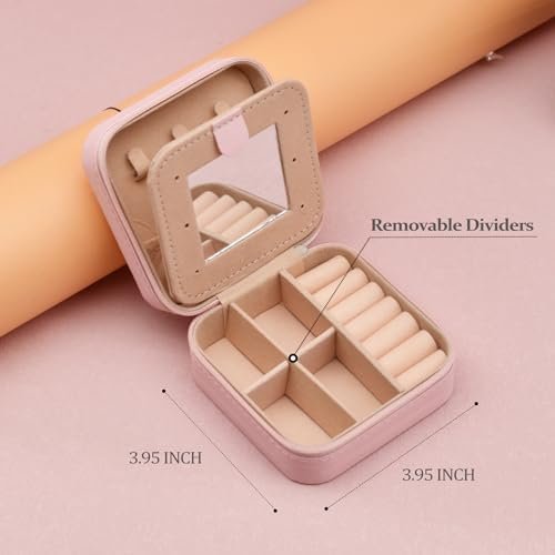MODENGKONGJIAN Travel Jewelry Case for Women Fashion, Ring Necklace Earring Jewe... - Image 3