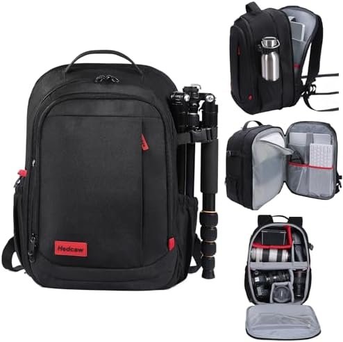 Large Capacity Camera Backpack for DSLR SLR, Camera Bags for Photographers Water... - Image 9