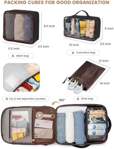 LOVEVOOK Travel Backpack For Women, 40L Travel Back pack Carry On Backpack For A... - Image 5