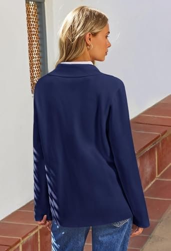 MEROKEETY Women's 2024 Fall Long Sleeve Cardigan Button Lapel Casual Open Front ... - Image 5