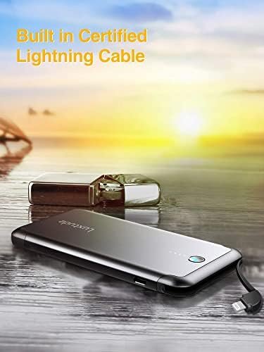 Luxtude 10000mAh Portable Charger for iPhone Built-in Lightning Cable, Mfi Apple... - Image 9
