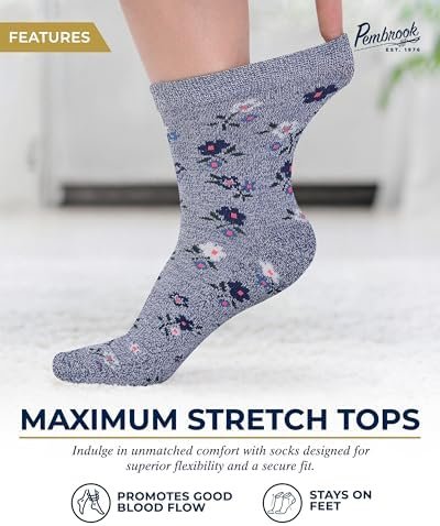 Pembrook Diabetic Socks for Women & Men - 4 Pairs Ankle Bamboo Viscose Socks Wom... - Image 3