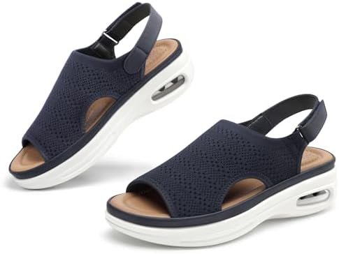 mysoft Women's Comfortable Air Cushion Support Walking Sandals Breathable Knit S... - Image 8