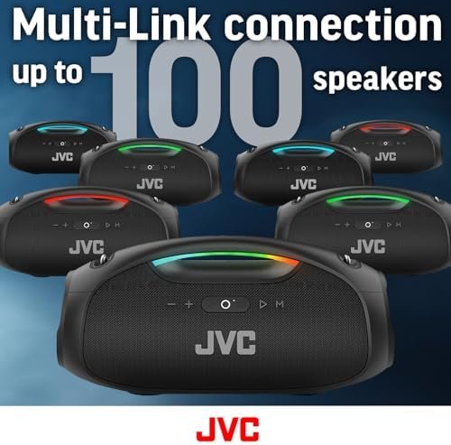 JVC Portable Speaker SP-PA15BT, 120W Max Output with Powerful Bass, 11 Hour Batt... - Image 4