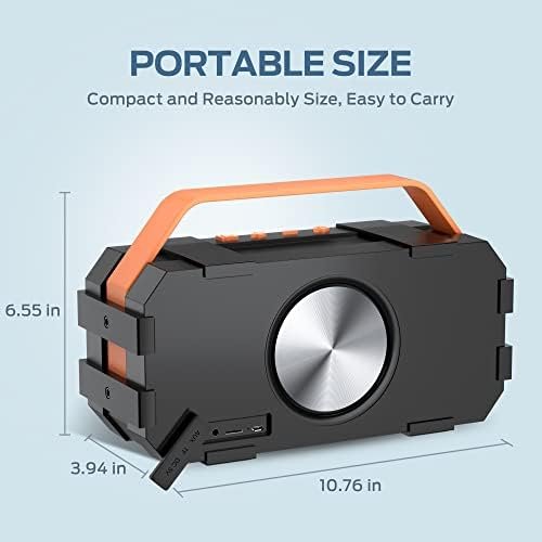 BUGANI Bluetooth Speakers, 40W Loud Portable Bluetooth Speaker with Stereo Sound... - Image 3