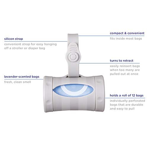 Ubbi Retractable On the Go Bag Dispenser for Travel, Diaper Bag Accessory Must H... - Image 4