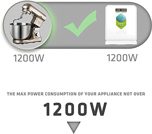 UMI Step Up Voltage 110v to 220v Converter, Heavy Duty Power Converter 110v to 2... - Image 4