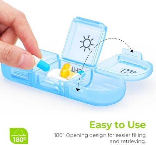 AUVON Weekly Pill Organizer 3 Times a Day, Large 7 Day Pill Box 3 Times a Day wi... - Image 3