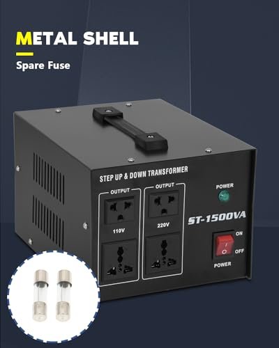 Voltage Converter Transformer 1500w,Step Up/Down Power Converter AC 110v to 220v... - Image 7