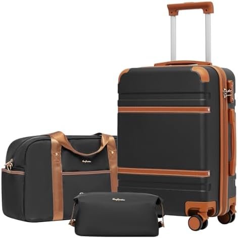 LONG VACATION Luggage Set 3 Piece Set Luggage ABS Carry on Suitcase Hardside Lug... - Image 2