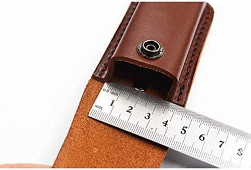 Pu Leather Hiking Pouch Belt Knife Sheath Snap Fastener Hunt Holder Pocket for T... - Image 3