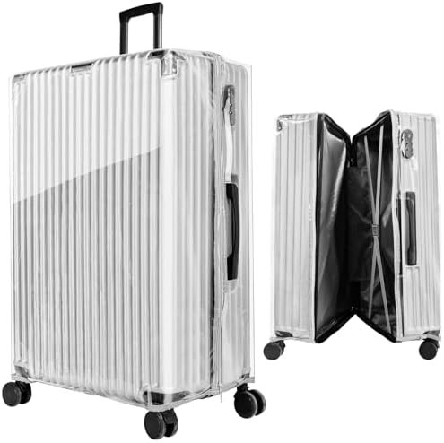 Yotako Upgraded Zippered Clear PVC Suitcase Cover, 30 Inch Luggage Covers for Su... - Image 2