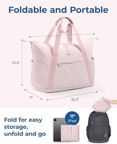 BAGSMART For Spirit Airlines Personal Item Bag, 23L Foldable Weekender Bags for ... - Image 7