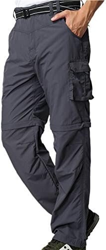 Mens Hiking Pants Convertible Quick Dry Zip Off Fishing Travel Safari Pants - Image 2