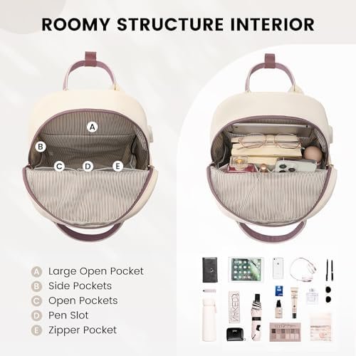 LOVEVOOK Mini Backpack for Women Stylish Waterproof Backpack Purse with USB Port... - Image 4