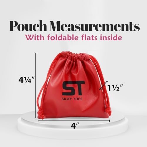 Silky Toes Women's Glitter Foldable Ballet Flat Roll Up Slipper Shoes - Image 7