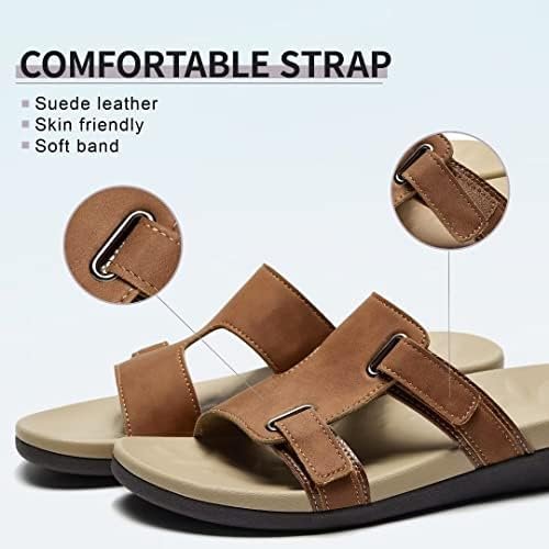 MEGNYA Comfortable Women's Walking Sandals, Arch Support Slides for Plantar Fasc... - Image 5