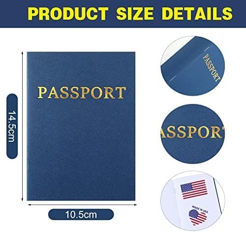 Lewtemi 100 Pcs Blank Passport Notebook Bulk Kids Passport Party Favor Fake Pass... - Image 3
