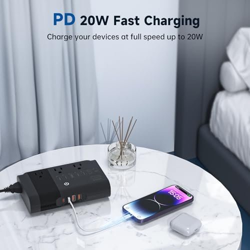 220V to 110V Converter 350 Watt Universal Travel Adapter and Voltage Converter S... - Image 5