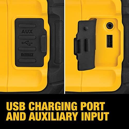 DEWALT 20V MAX Bluetooth Speaker, 100 ft Range, Durable for Jobsites, Phone Hold... - Image 5