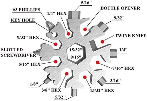 CASIMR Snowflake Multi Tool, Unique Stocking Stuffers for Women Men Kids Adults ... - Image 8