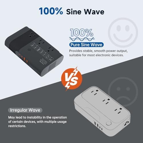 220V to 110V Converter 350 Watt Universal Travel Adapter and Voltage Converter S... - Image 8