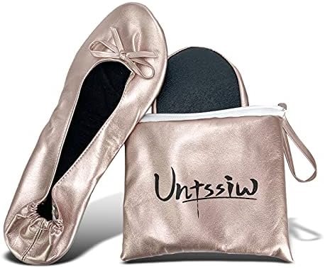 Women's Foldable Portable Ballet Flat Roll Up Slipper Shoes with Travel Pouch - ... - Image 3