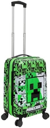 Bioworld Minecraft Creeper 20” Carry-On Luggage With Wheels And Retractable Hand... - Image 5