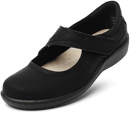 Women's Classic Comfort Mary Jane Flats Fashion Casual Dress Shoes Cute Closed T... - Image 2